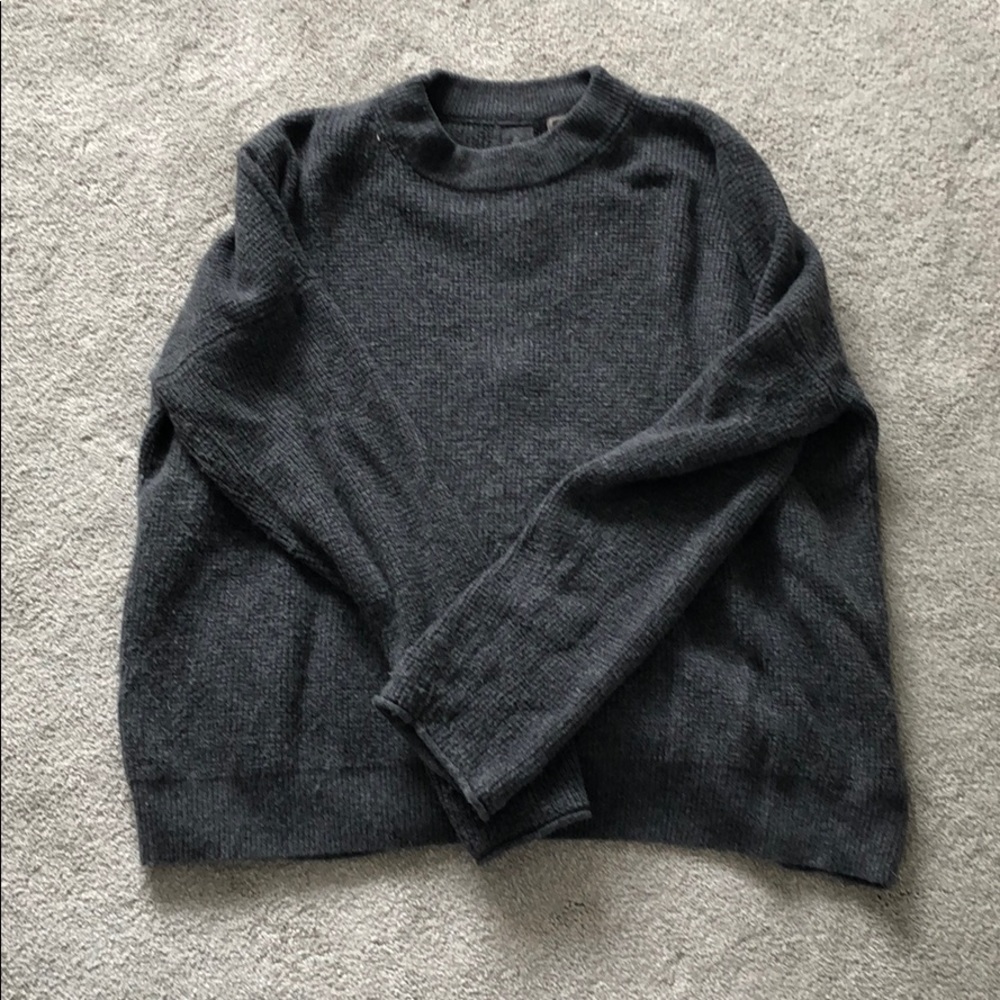 Point Sur charcoal gray sweater